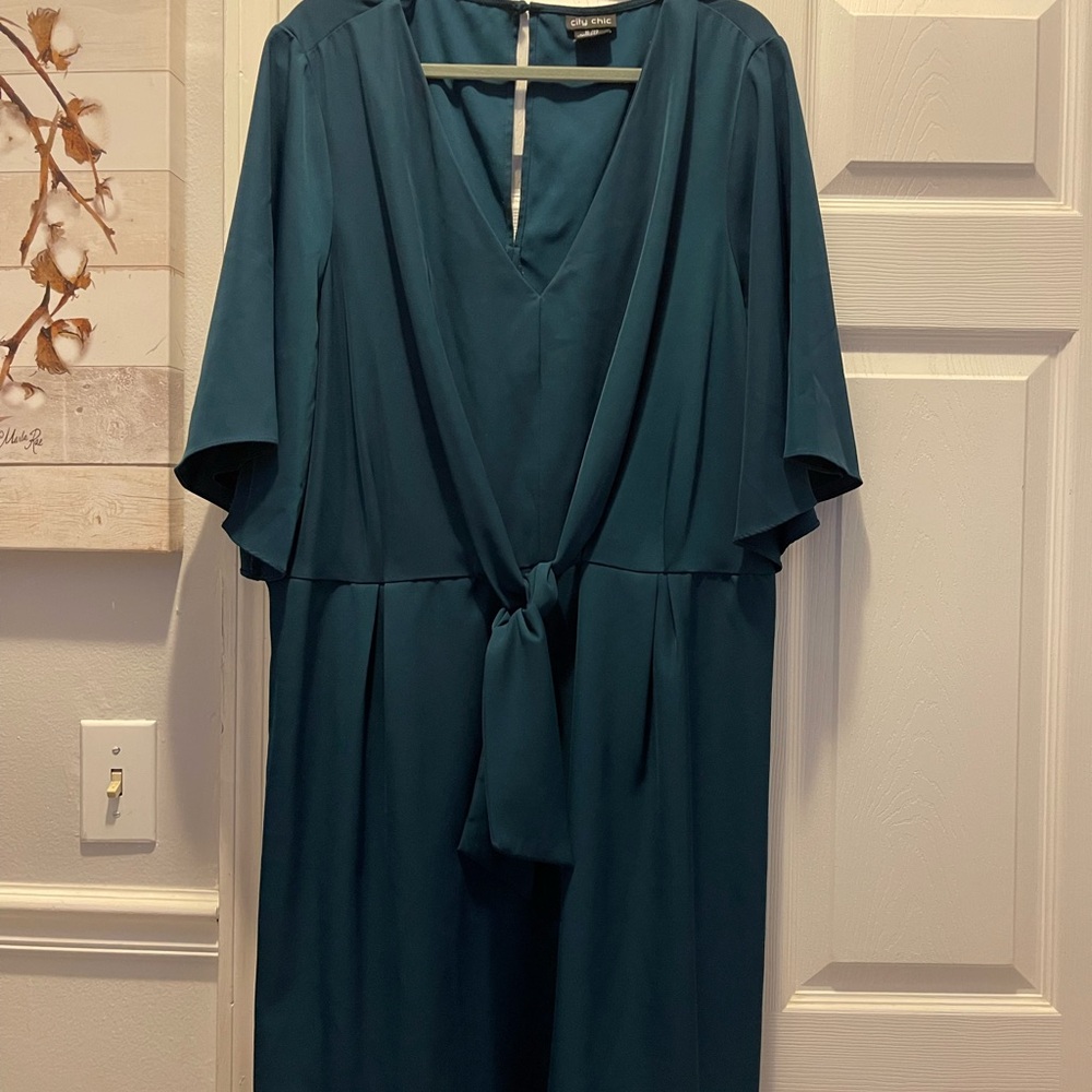 City Chic Teal Dress